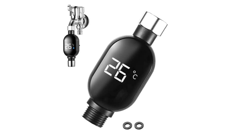Generisches Duschwasser-Thermometer LED-Digitalanzeige Test