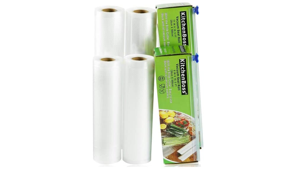 KitchenBoss Food Vakuumbeutel Rollen mit Schneidebox