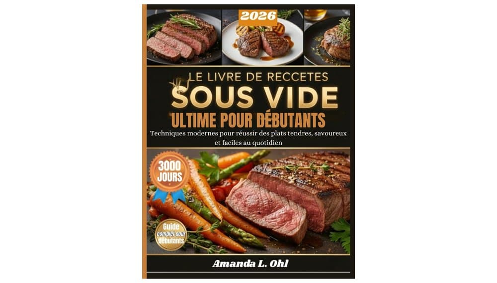 Test : Le Livre de Recettes Sous-Vide Ultime pour Débutants