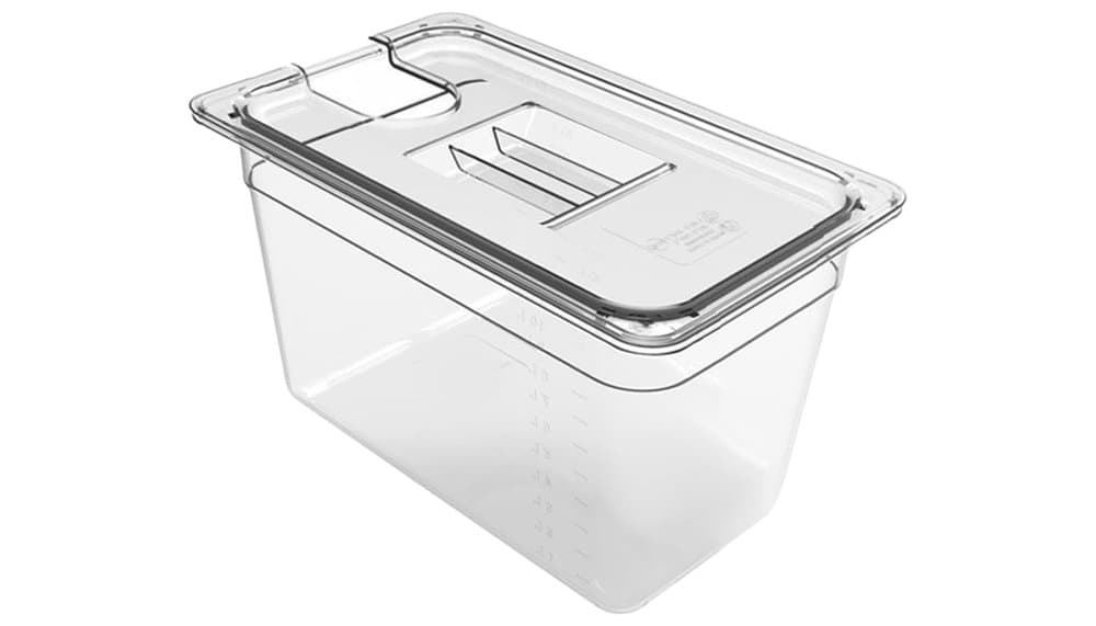 Générique Transparent-Green Vacuümkookcontainer Test