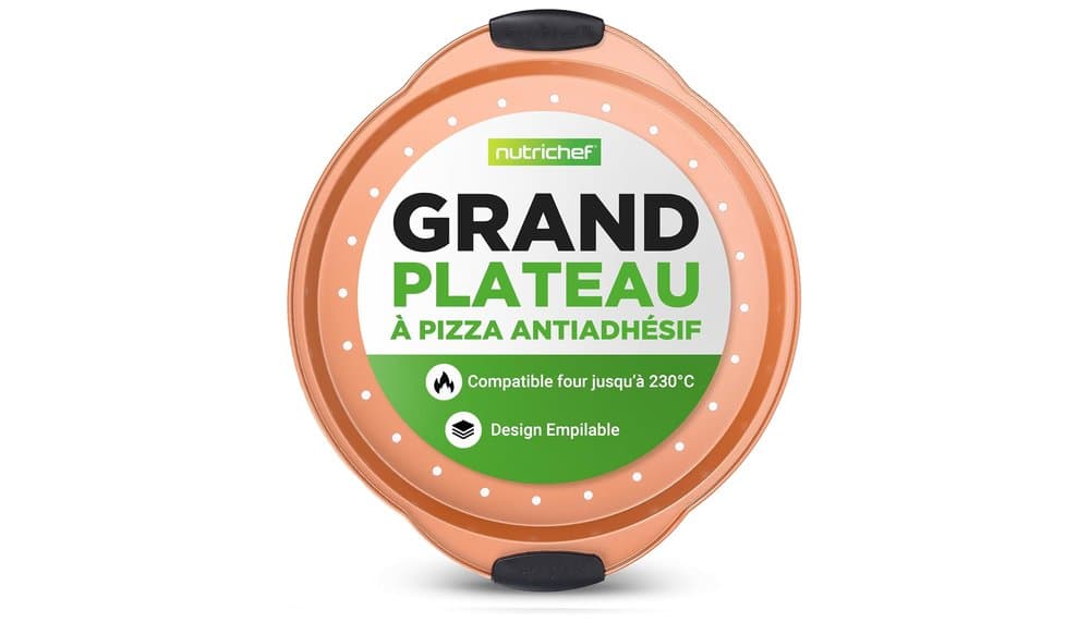 NutriChef Pizza Pan 36 cm Kolfiberstål – Test